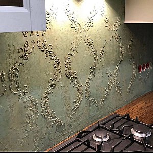 Трафарет - Лиана - Фотография интерьере 3