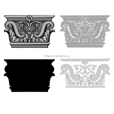 Трафарет - Капитель Трафарет - Капитель