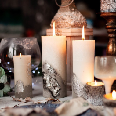Мастер-класс - Бетонные свечи Мастер-класс - Бетонные свечи